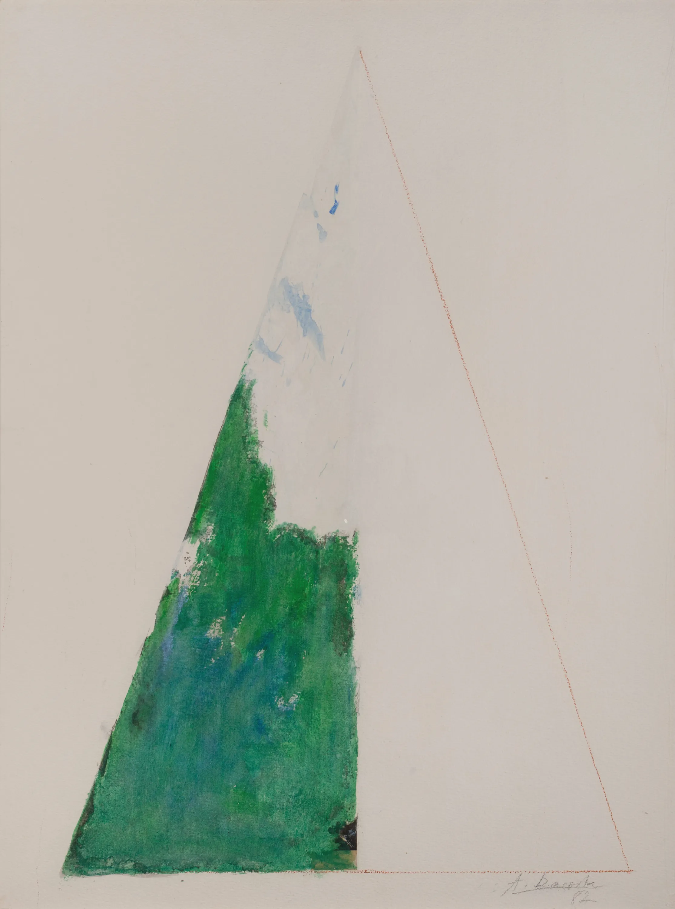Dacosta, Memory V, 1982, acrylic, collage, wax crayon