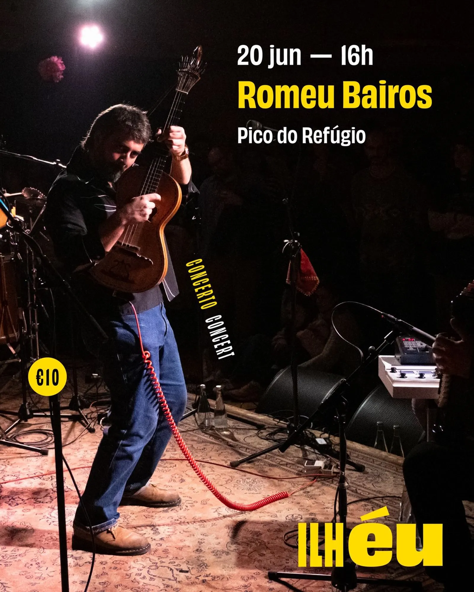Romeu Bairos live at Pico do Refúgio — Saturday 20 June, 16h, €10